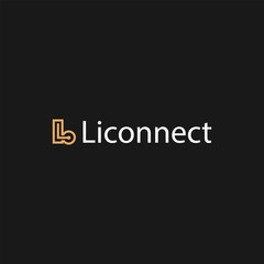 Premium L connect sing logo template