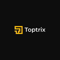 Fototapeta premium Premium Abstract T logo mark for business
