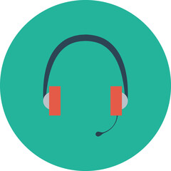 headphones icon on internet button. science icon vector png. technology icon vector. technology icon png. art, discipline, education, learning, system, technique and technology logo design.