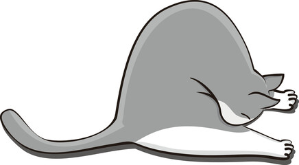 Gray color car illustration for decorate