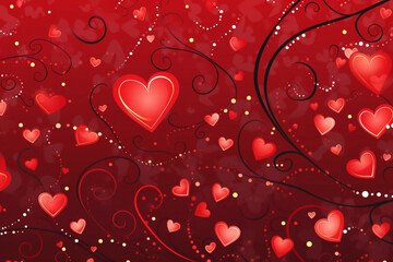 Background of hearts. Valentine's Day.
