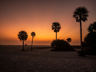 Sunset at Siesta Key beach