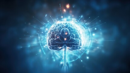 Obraz premium brain and human body heal ,technology modern medical science in future