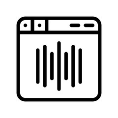 audio line icon