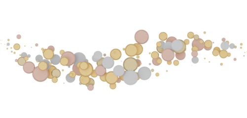 gold  Shower: Dynamic 3D Illustration of Dancing gold Confetti