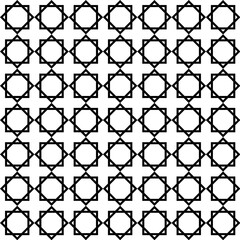 Fototapeta premium Vector seamless geometric pattern in the form of a black lattice of quadrangles on a white background