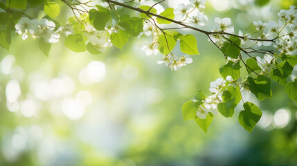 Obraz premium ?lose-up of vibrant green leaves with a soft-focus background