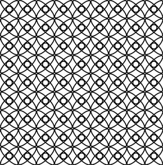 Seamless vector abstract pattern in the form of a black lattice on a white background