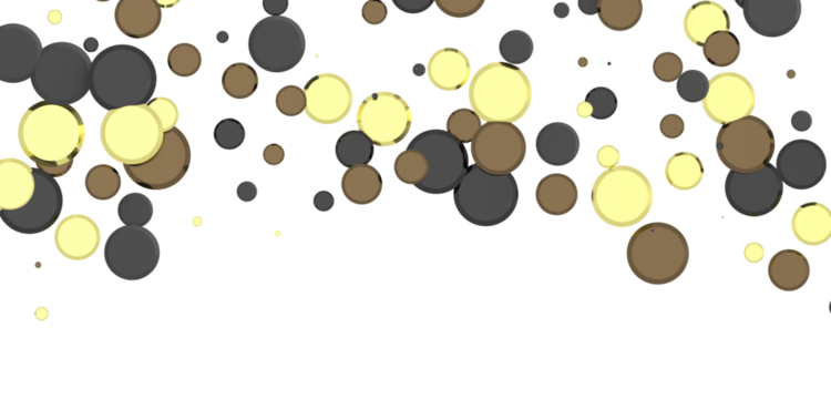 Shimmering Bliss: Mesmeric 3D Illustration Depicting Glistening gold Confetti