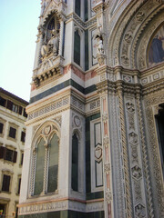 Fototapeta na wymiar View of the cathedral. Close-up. Florence. Italy.