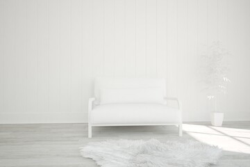 Modern interior design. 3D illustration