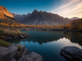 lake in the mountains