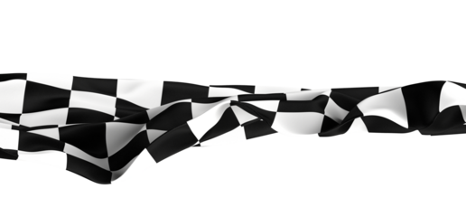 Black and white flag