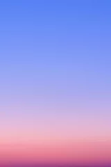 Fototapeten Red-blue gradient of clear cloudless sky during sunrise © Андрей Журавлев