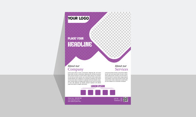 Brochure simple product service flyer design, cover modern layout, annual report, poster, marketing, business proposal, promotion, advertise flyer in A4 size.