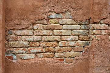 Brick and Plaster Wall