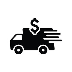 Shipping cost, delivery, charges icon , Perfect use for print media, web, stock images, commercial use or any kind of design project.