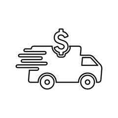 Shipping cost, delivery, charges icon , Perfect use for print media, web, stock images, commercial use or any kind of design project.