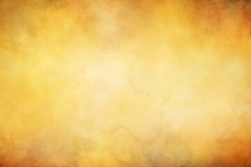 Gold Background. Golden Brown Mottled Border Texture and Blurred Grunge Design in Old Vintage Background With Soft Yellow Center Color.