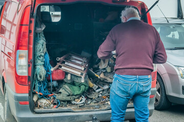 a handy man's van full of tools and equipment