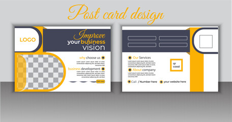 Creative business postcard or EDDM design  template. EDDM postcard design.