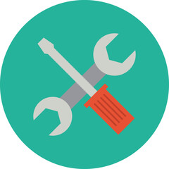 wrench and screwdriver. real estate icons png. home symbol png. house icon vector png. landed property, landholdings, plot, apartment, land and buildings icon and logo design.