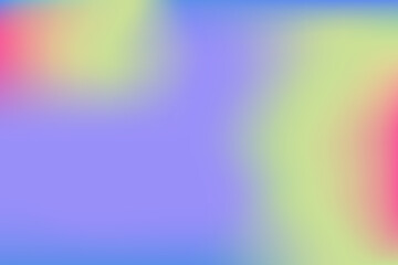 Winter abstract gradient background with blue, pink, yellow, violette colors. Vector horizontal concept for winter party poster, flyer, web baner, social media design.