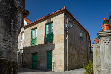 A typical house in Combarro, Pontevedra province, Galicia, Spain