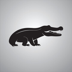 Dinosaur dragon logo icon vector illustration silhouette