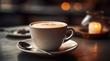 Candlelit Coffee Moment