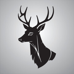 deer animal vector silhouette illustration mammal reindeer
