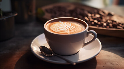 Rustic Mocha Coffee Elegance