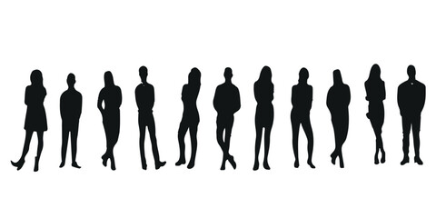 silhouettes of people