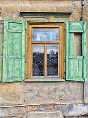Old window in Riga, Latvia
