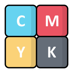 CMYK Color Icon