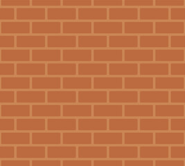 Fototapeta premium Brick wall. Seamless pattern of red brick wall. Symbol of construction or repair.