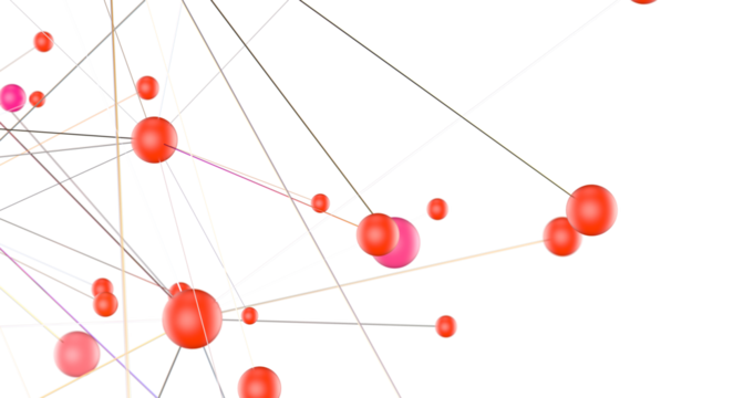 Abstract digital background of points and lines. Glowing plexus. Big data. Network or connection.