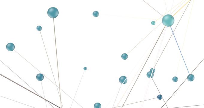 Abstract digital background of points and lines. Glowing plexus. Big data. Network or connection.