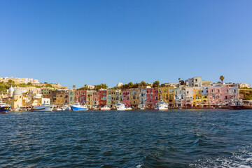 L'isola di Procida in provincia di Napoli. Il mare le case, i vicoli e il set del postino il film...