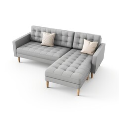 Sectional sofa steelgray
