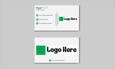 Business card design template, vector design, flat design template