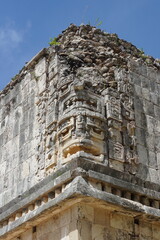 Fototapeta premium Chaac, Dios de la lluvia, UXMAL, Maya, Yucatán, México