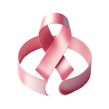 recommend clip art: Realistic Pink ribbon breast cancer awareness symbol on Transparent Png Background