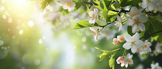 Tuinposter Spring blossom background. blank background for advertising or text. © Mr.PJ