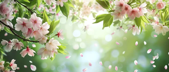 Fototapeten Spring blossom background. blank background for advertising or text. © Mr.PJ