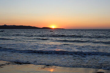 Fototapeta premium Photos de couchés de soleil en corse été 2023