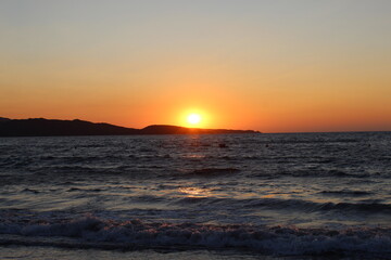 Photos de couchés de soleil en corse été 2023