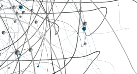 Abstract 3d render, network concept, background