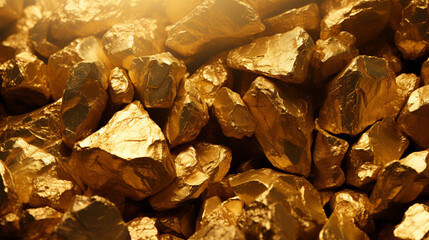 A pile of gold as a background