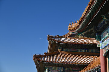 Beijing, China - December 19 2023: The Scenery of Beijing During Winter